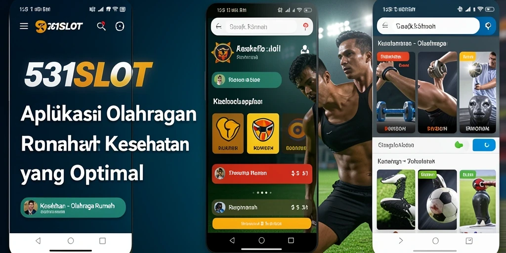 Tampilan antarmuka yang intuitif dari aplikasi 531SLOT untuk olahraga rumah.