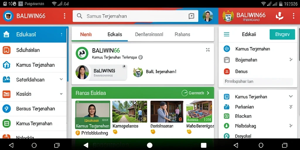Tampilan antarmuka BALIWIN66 yang sederhana dan fungsional.