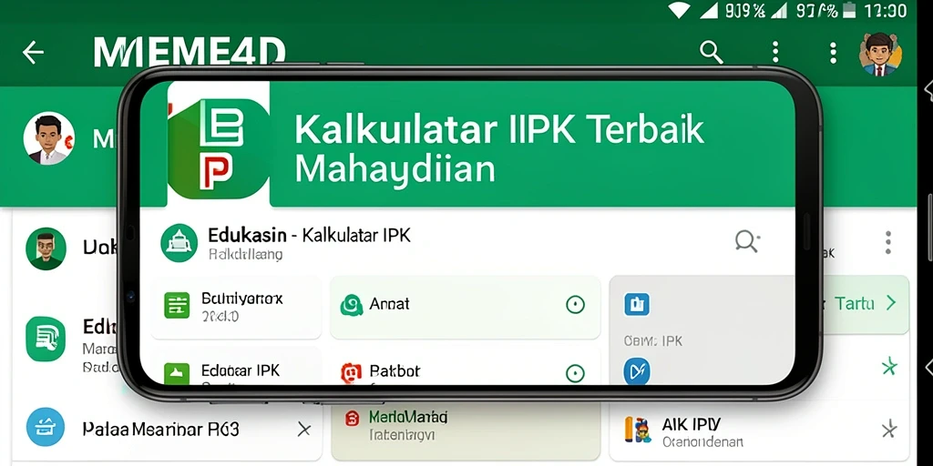 Antarmuka MEME4D yang sederhana dan fungsional untuk menghitung IPK.