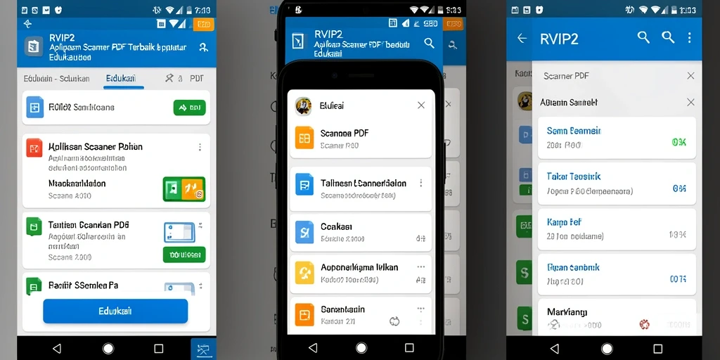 Tampilan antarmuka aplikasi RVIP2 yang user-friendly untuk pemindaian PDF.